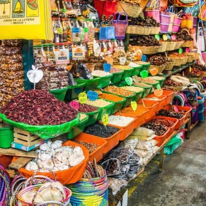 stalls in the market